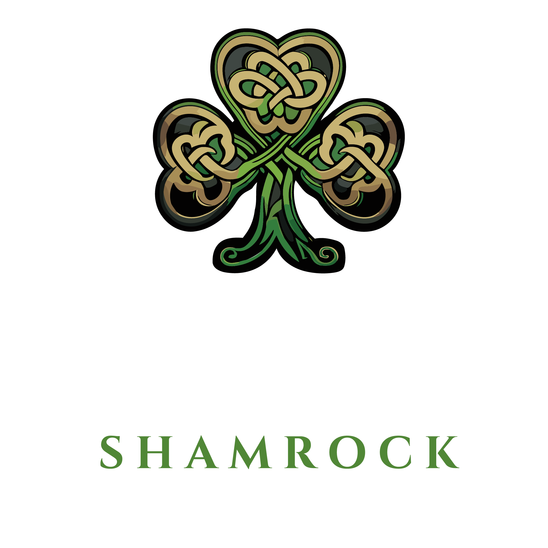 Twisted Shamrock Logo_Mixed White-Green Lettering